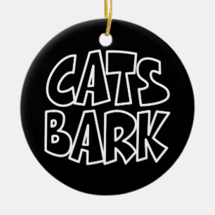 Cats Bark Ceramic Tree Decoration