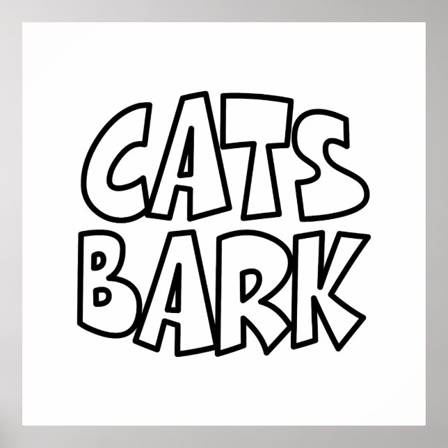 Cats Bark Poster (Front)