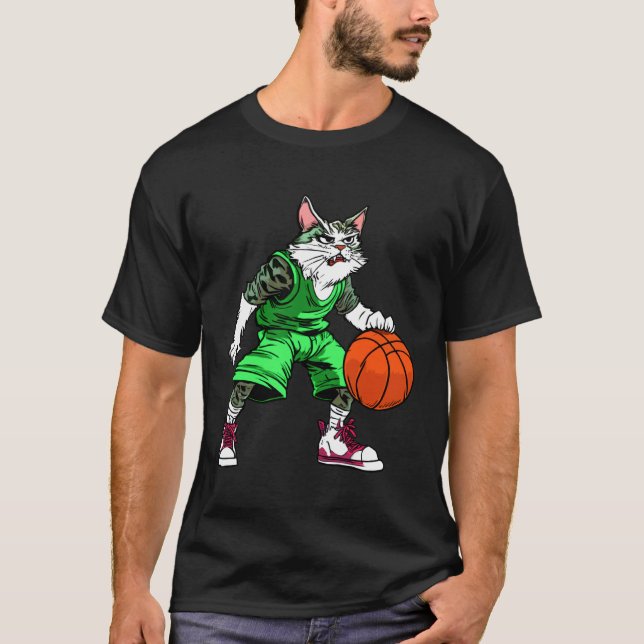 Cats Basketball T-Shirt (Front)