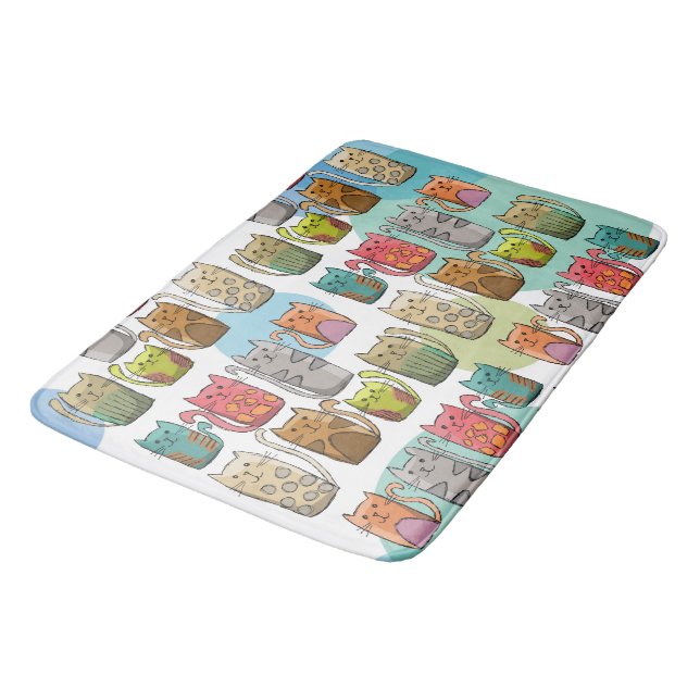 Cats! Bath Mat (Angled)