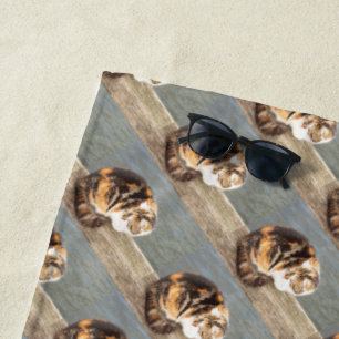cats,beach towel, craft, holiday, elegant, beach towel