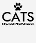 Cats Because People Suck Paw Print T-shirt - 18.35 Cats Because People Suck Paw Print T-shirt
