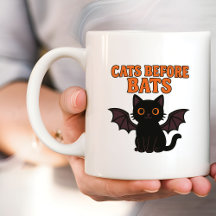 Cats before bats Halloween black cat