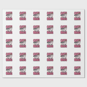 Cats Before Bros Vintage Cat Crown Shirt Design_1 Wrapping Paper