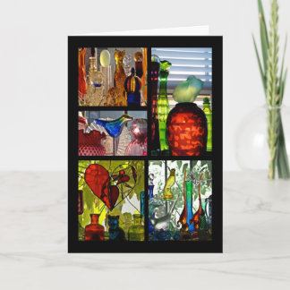 Cats, Birds & a Frog Card