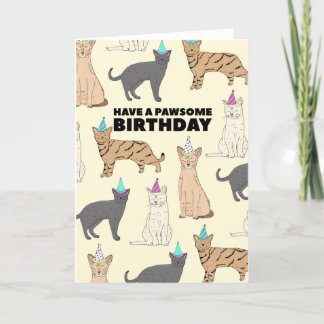 Cats Birthday Card