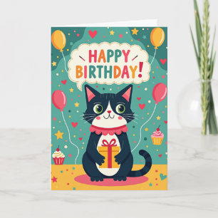 Cats Birthday Gift Card
