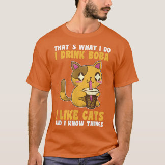 Cats Boba Tea Bubble Tea T-Shirt