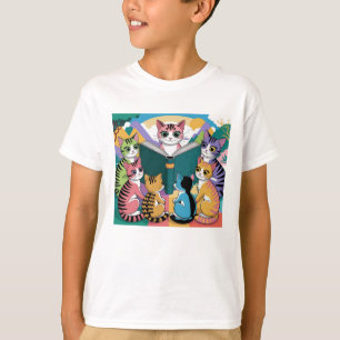 Cats Book T-Shirt