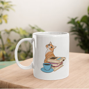 Cats, Books and Coffee Cute Mug