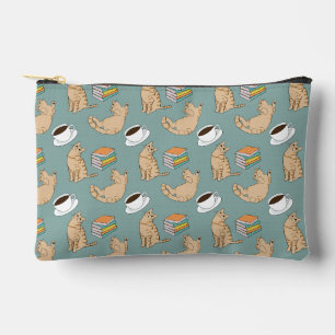 Cats Books And Coffee Time Accessory Pouch