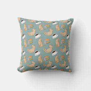 Cats Books And Coffee Time Cushion