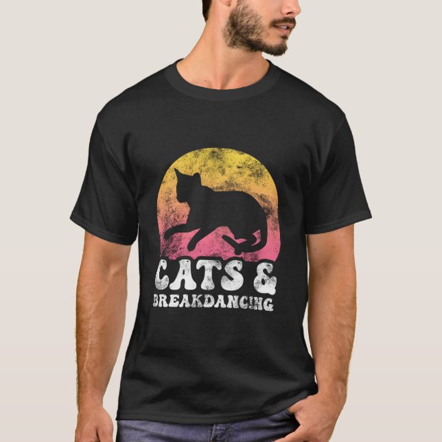Cats Breakdancing Hobby T-Shirt (Front)