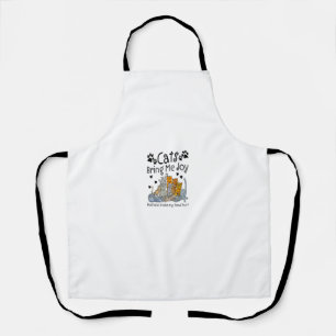 Cats Bring Me Joy Humans Makes My Head Hurt Apron