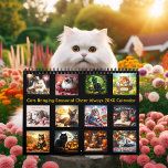 Cats Bringing Seasonal Cheer Always 20XX  Calendar<br><div class="desc">Every month is more magical with festive felines! This stunning seasonal holiday 2025/2026 calendar showcases realistic cats celebrating the year’s most beloved holidays. A black cat with glowing eyes perches on a Halloween pumpkin, while a cosy kitten snuggles near a Thanksgiving feast. From a playful Easter basket kitty to a...</div>