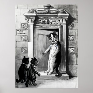 Cats by Louis Wain Poster