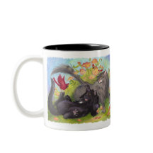 Cats, Cardinals and Roses / Mug