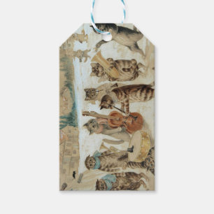 Cats Carol Singing by Louis Wain  Gift Tags