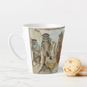 Cats Carol Singing by Louis Wain    Latte Mug