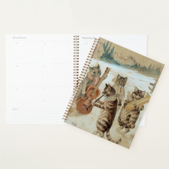 Cats Carol Singing by Louis Wain    Planner (Display)