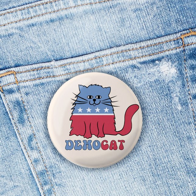 Cats Cat Ladies for Kamala Harris Vote 2024 3 Cm Round Badge (Creator Uploaded)