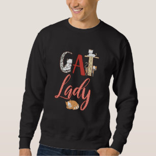 Cats - Cat Lady Cat Lover Sweatshirt