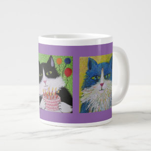 Cats cats cats large coffee mug
