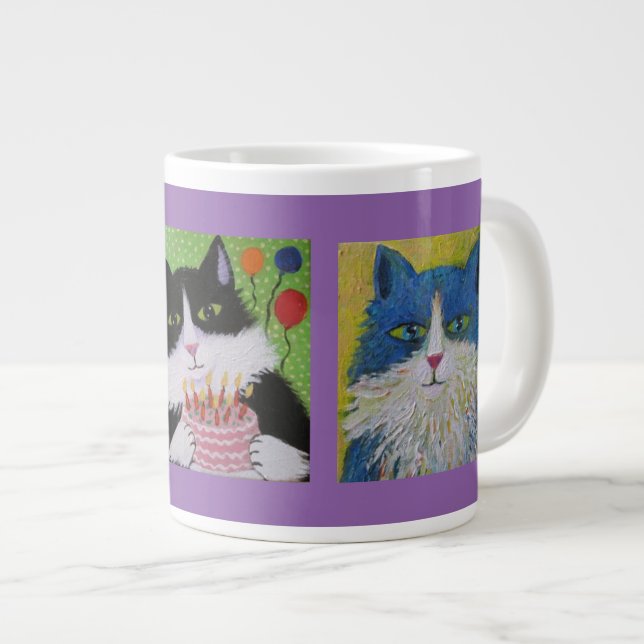 Cats cats cats large coffee mug (Front Right)