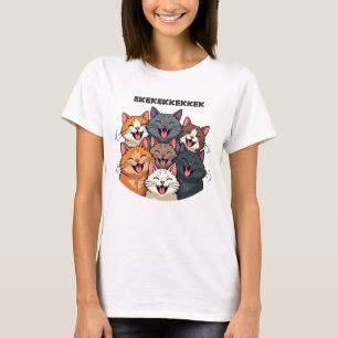 Cats chattering, chirping, ekekek T-Shirt