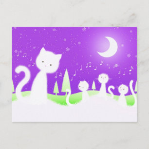 Cats choir postcard
