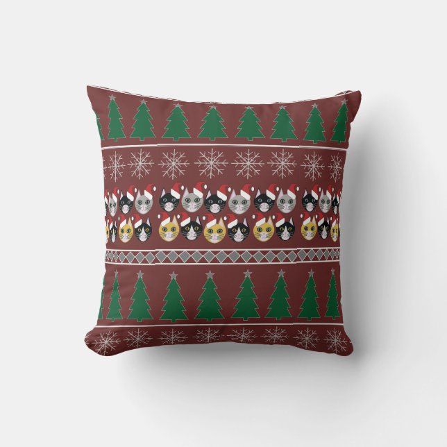 Cats Christmas  Cushion (Front)