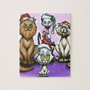 Cats Christmas Hats Jigsaw Puzzle