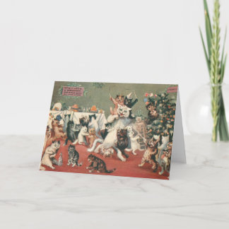 Cat's Christmas Holiday Card