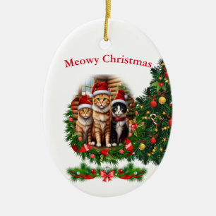 cats Christmas ornaments