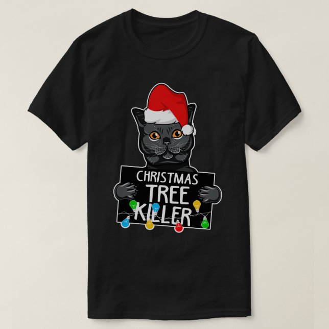 Cats Christmas T-Shirt (Design Front)