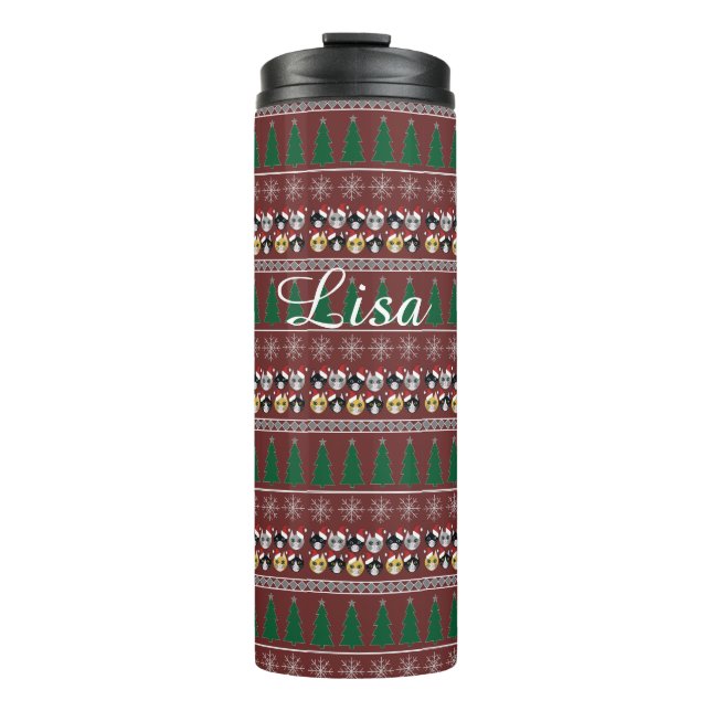 Cats Christmas  Thermal Tumbler (Front)