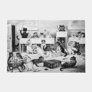 Cats Classroom Discipline, Louis Wain Doormat