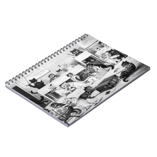 Cats Classroom Discipline, Louis Wain Notebook (Left Side)
