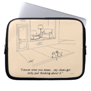 Cats Clawing Furniture Laptop Sleeve