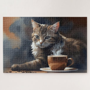 Cat's Coffee Corner Jigsaw Puzzle