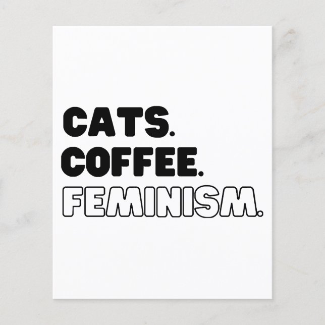 Cats Coffee Feminism (Front)