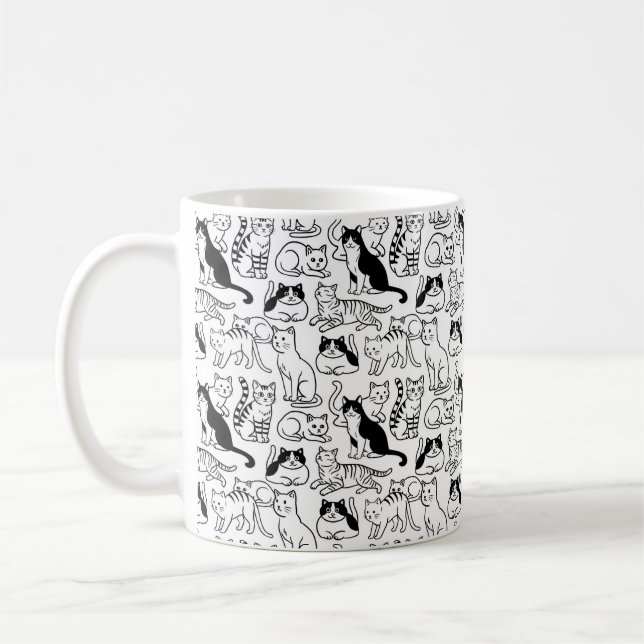 Cats Coffee Mug (Left)