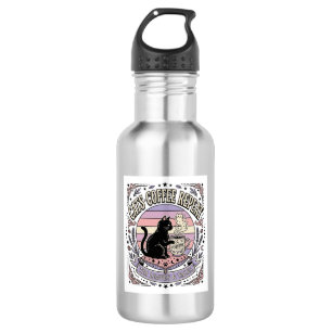 Cats Coffee Repeat Cat Tea Leaves Coffee Fortune R 532 Ml Water Bottle