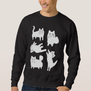 Cats Collage Doodle Style Cat Owners Cat 1 Sweatshirt