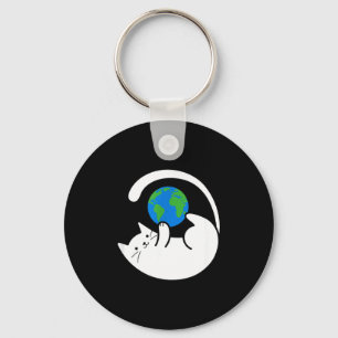 Cats Control The World Print Key Ring