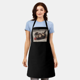 Cat's Cradle, A Cat Playing Ball of Yarn Apron