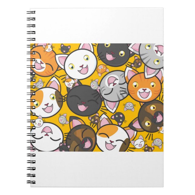 Cats Cute Kitty Kitties Kitten Adorable Feline Notebook (Front)