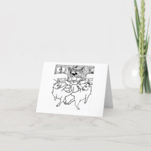Cats Dance Thank You Card