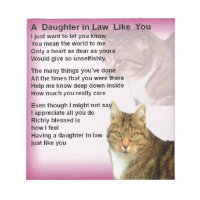 Cats Daughter in Law Poem