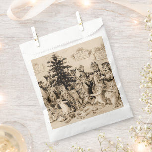 Cats Decorating Christmas Tree by Louis Wain Favour Bags
